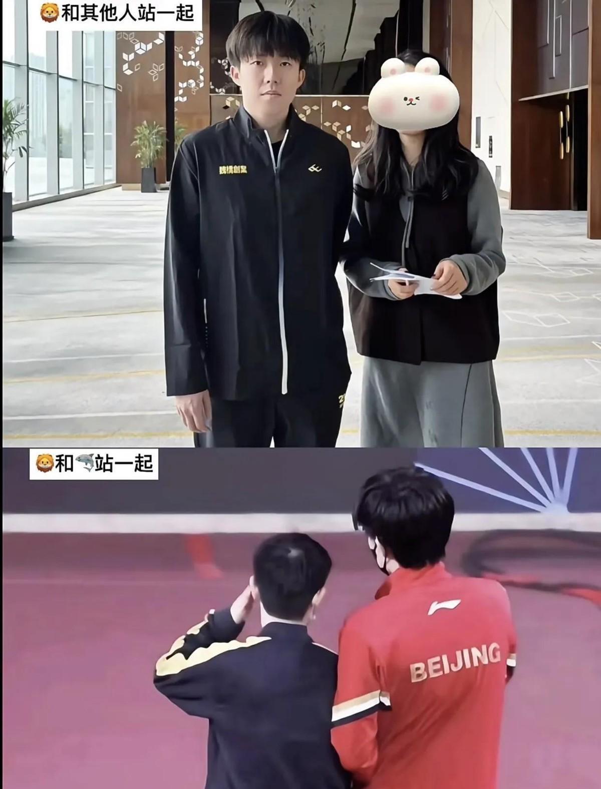 王楚钦孙颖莎的合影玄学，全网都发现了没？只要他和女生同框，手不背在身后的铁定是莎