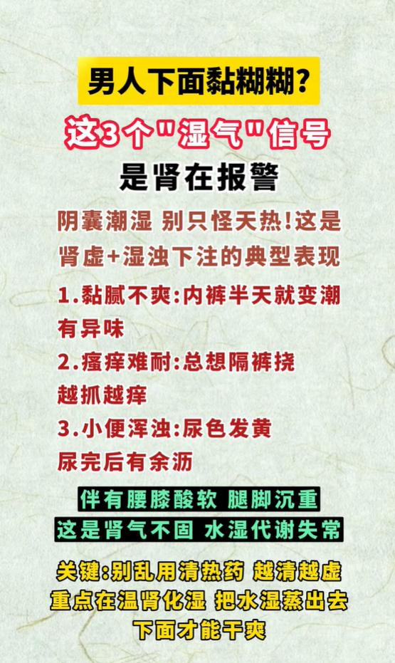 中医科普：下身潮湿黏腻，湿浊下注有哪些表现
