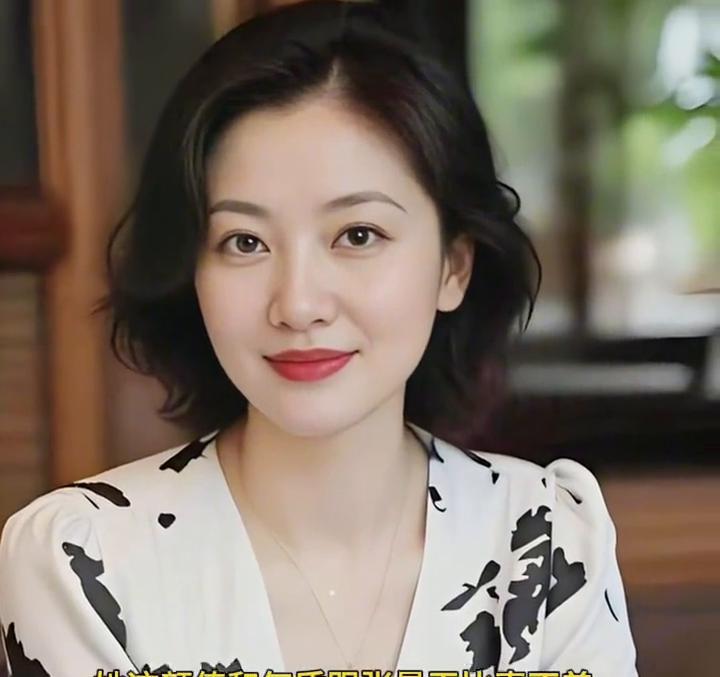 不敢相信她50多岁了，她这颜值和气质跟张曼玉比真不差。大大的眼睛，齐肩的短发，飒