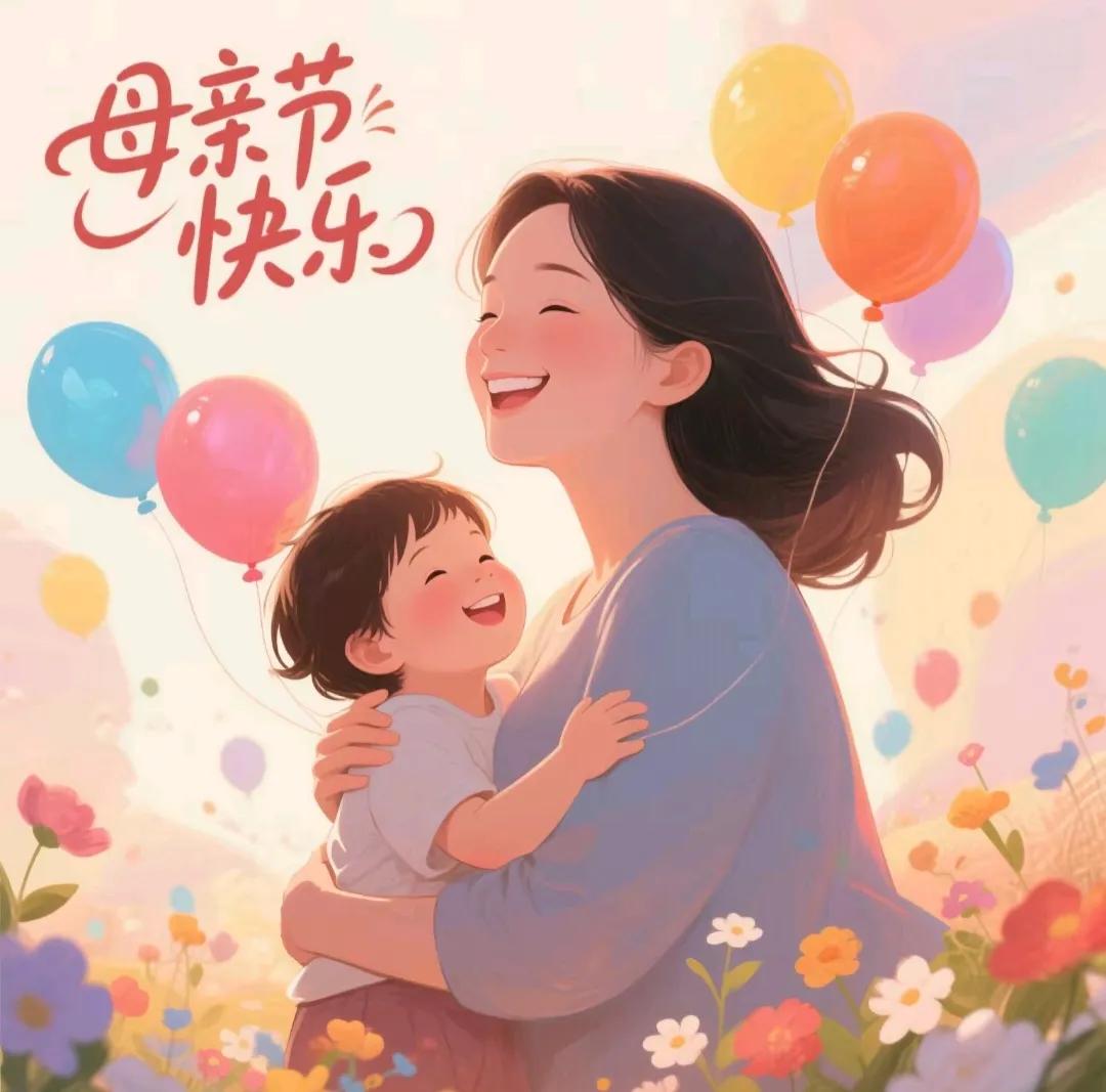 祝天下的母亲母亲节快乐！祝天下母亲都能被时光温柔以待，平安喜乐，笑靥如花～?