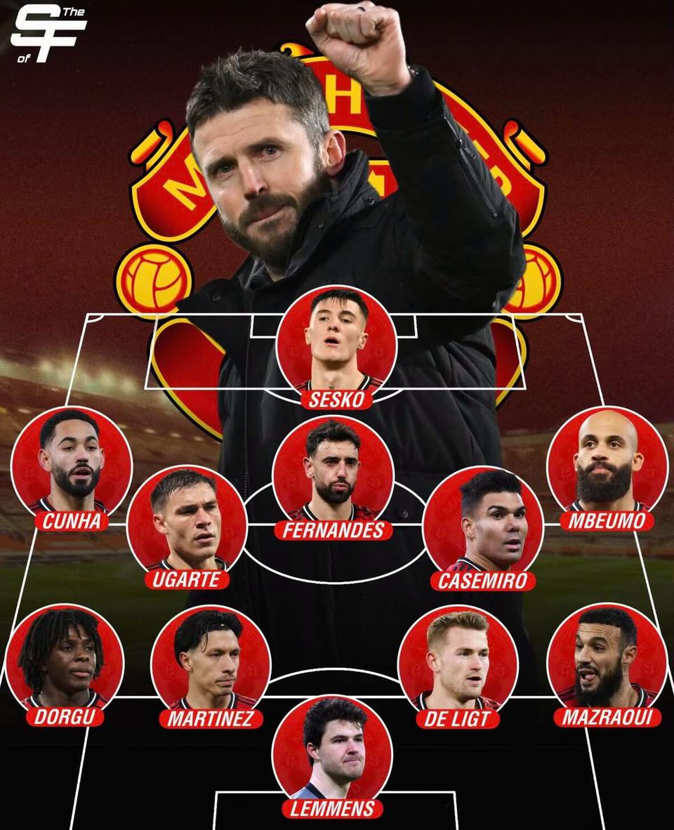 曼联接下来连续对曼城，阿森纳。这是媒体预计首发阵容，要是能拿下这两场胜利，卡