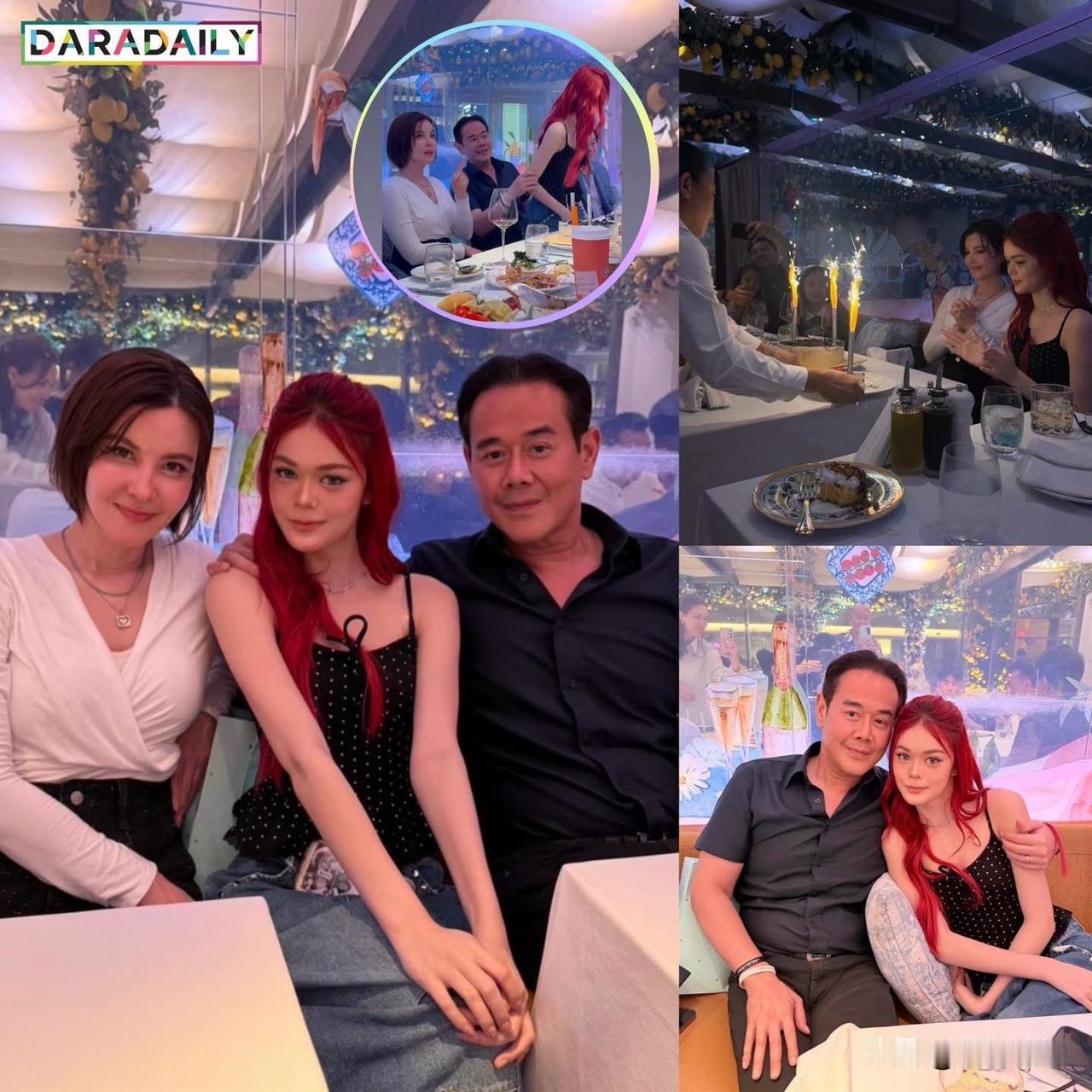Tanya、Peg夫妇一起为女儿17岁生日庆生。。