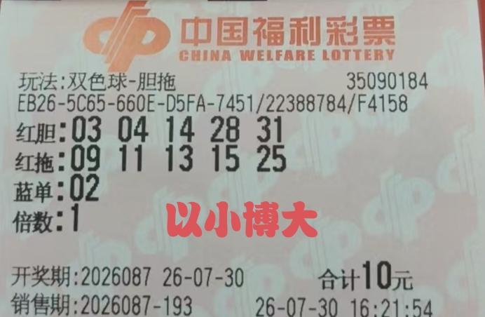 这一张彩票有没有机会挑动大奖？从理论上来说，每一注彩票都有机会和有资格中大奖，