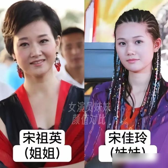 大方优雅的林青霞，有一个漂亮的妹妹。大方优雅的宋祖英，有一个漂亮的妹妹。看这