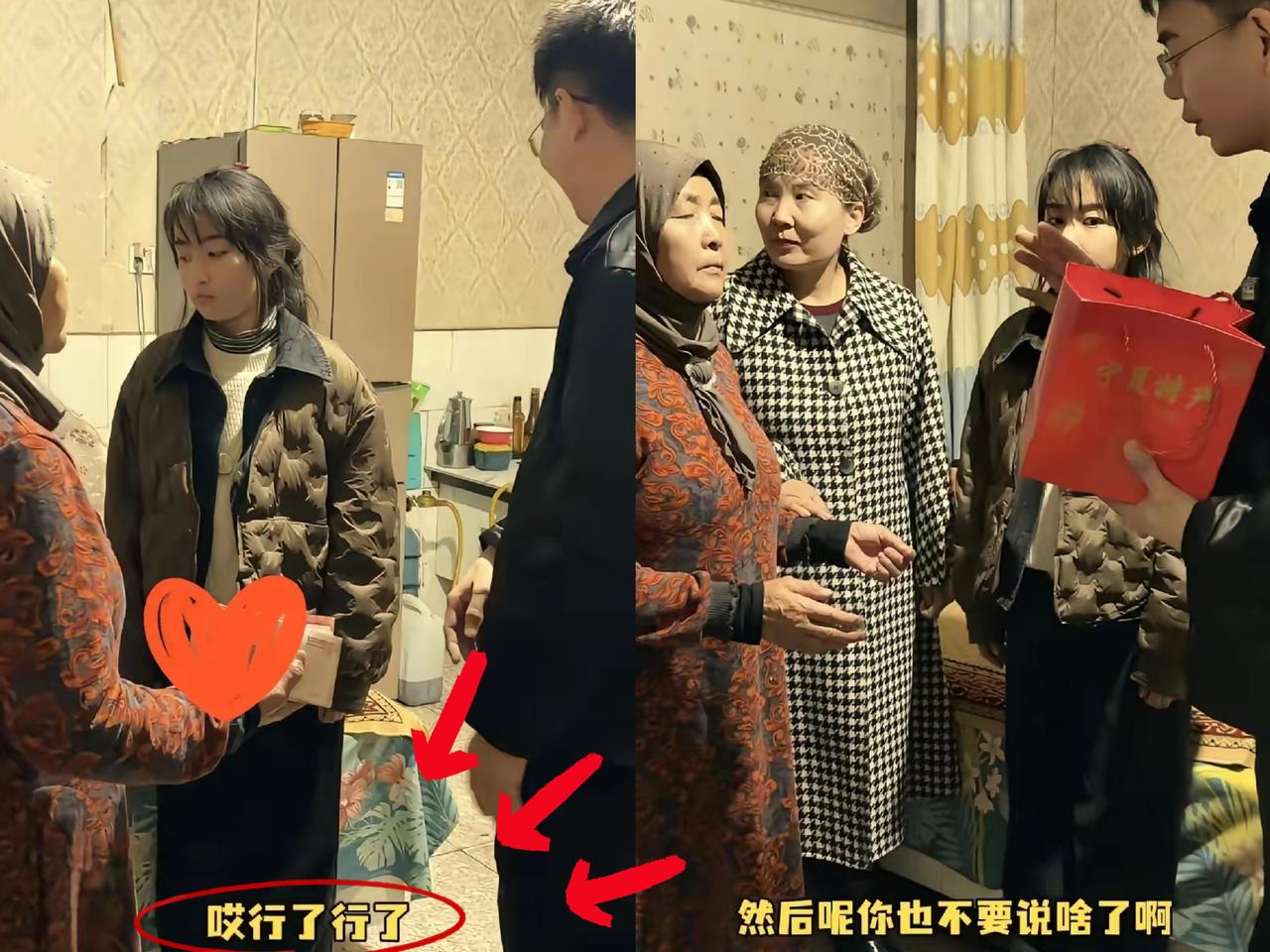 宁夏救人的李佳婷，影响还在扩大，有一位当地做餐饮的老板，拿着红色手提袋开着车深夜