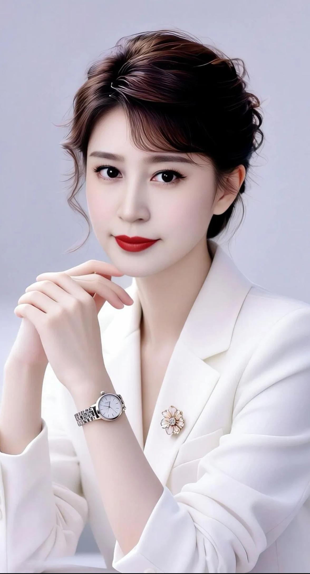 优雅白领风，精致妆容，时尚穿搭，自信满满！