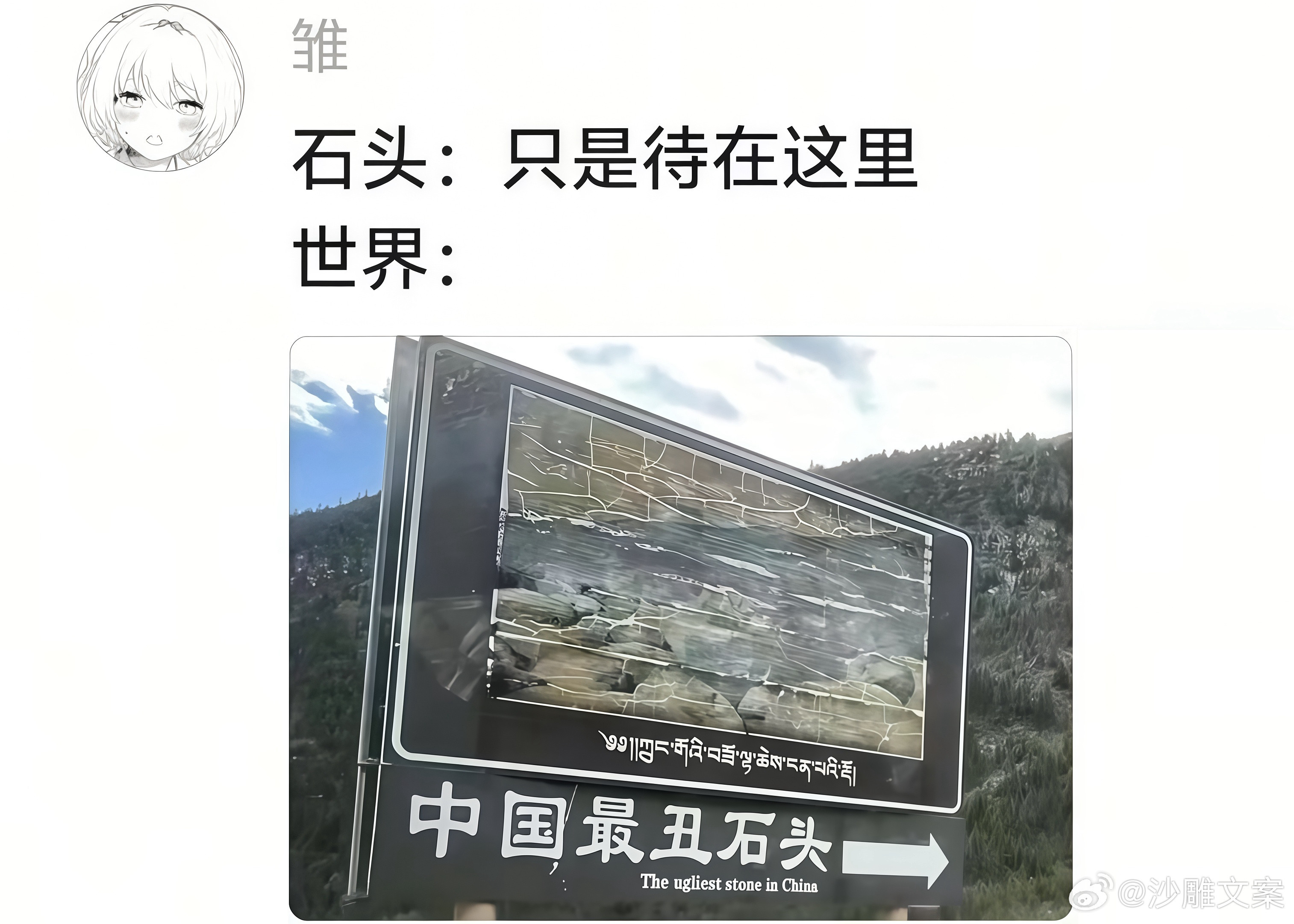 石头只是在做自己的事