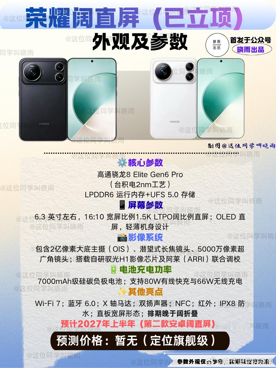 阔直屏已经发布的只有华为，华为卖爆了之后各家都开始评估阔直屏的可行性，目前OPPO和荣耀已经开始推进