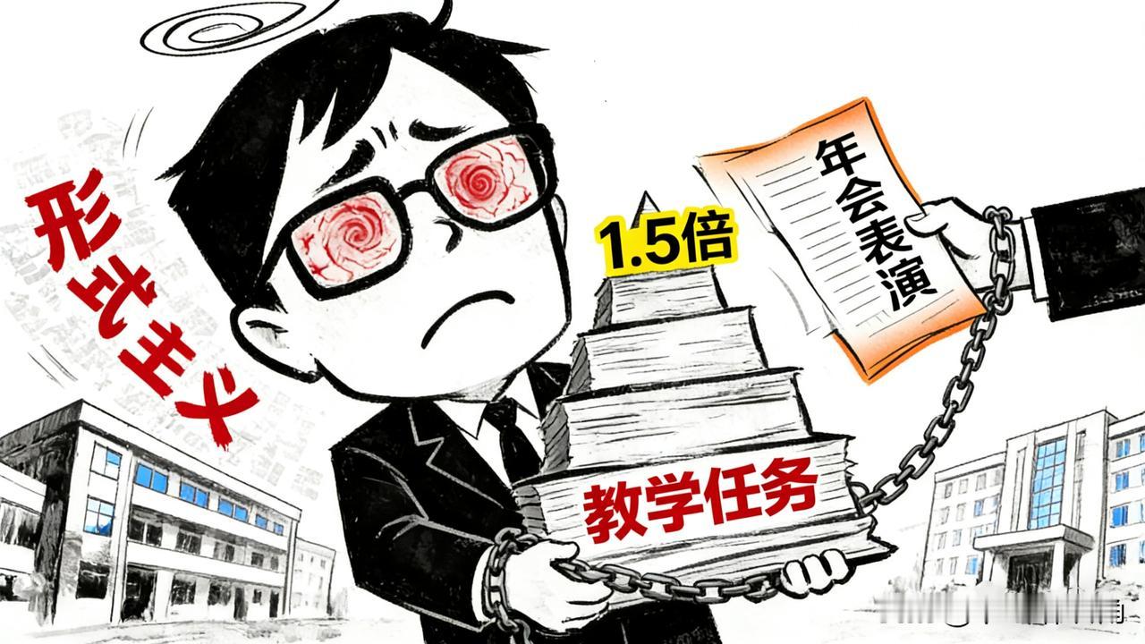 改卷笔尖还未停，排练哨声又催起！当“被迫登台”成为教师的年终魔咒，教育的初心又被