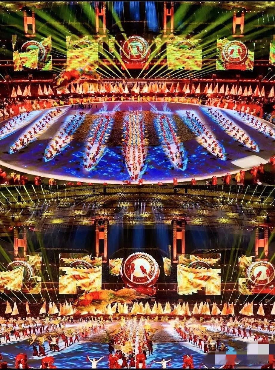 家人们，谁懂啊！电视直播只能呈现全运会开幕式一半的美现场超级震撼，每个节