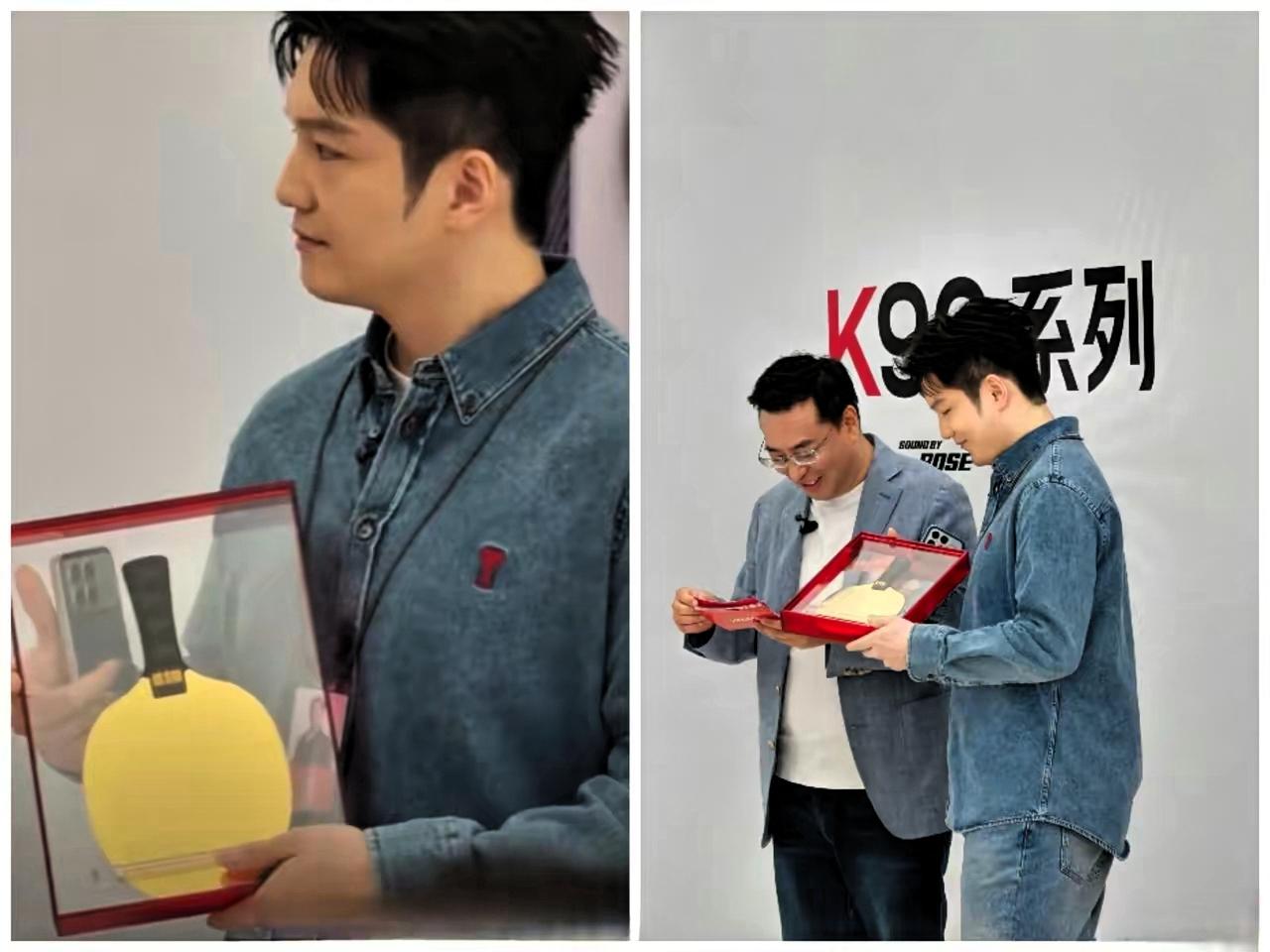 这下好了全国人民都知道了樊振东代言的品牌赠送他一柄纯金材质乒乓球拍！​不得