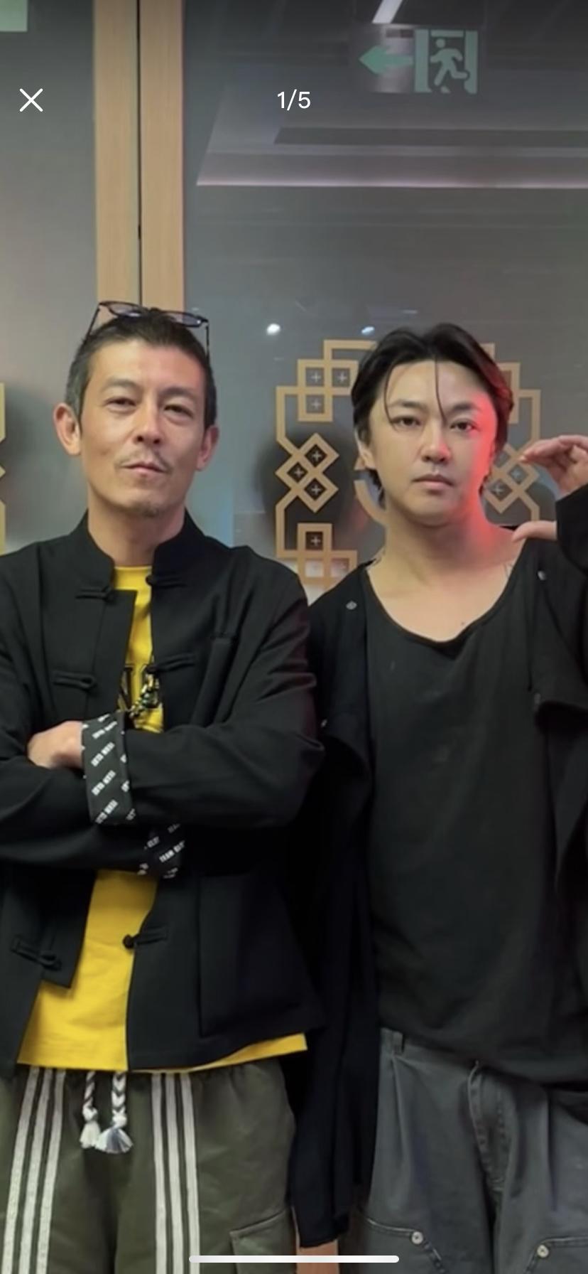 很开心与陈冠希老师合影