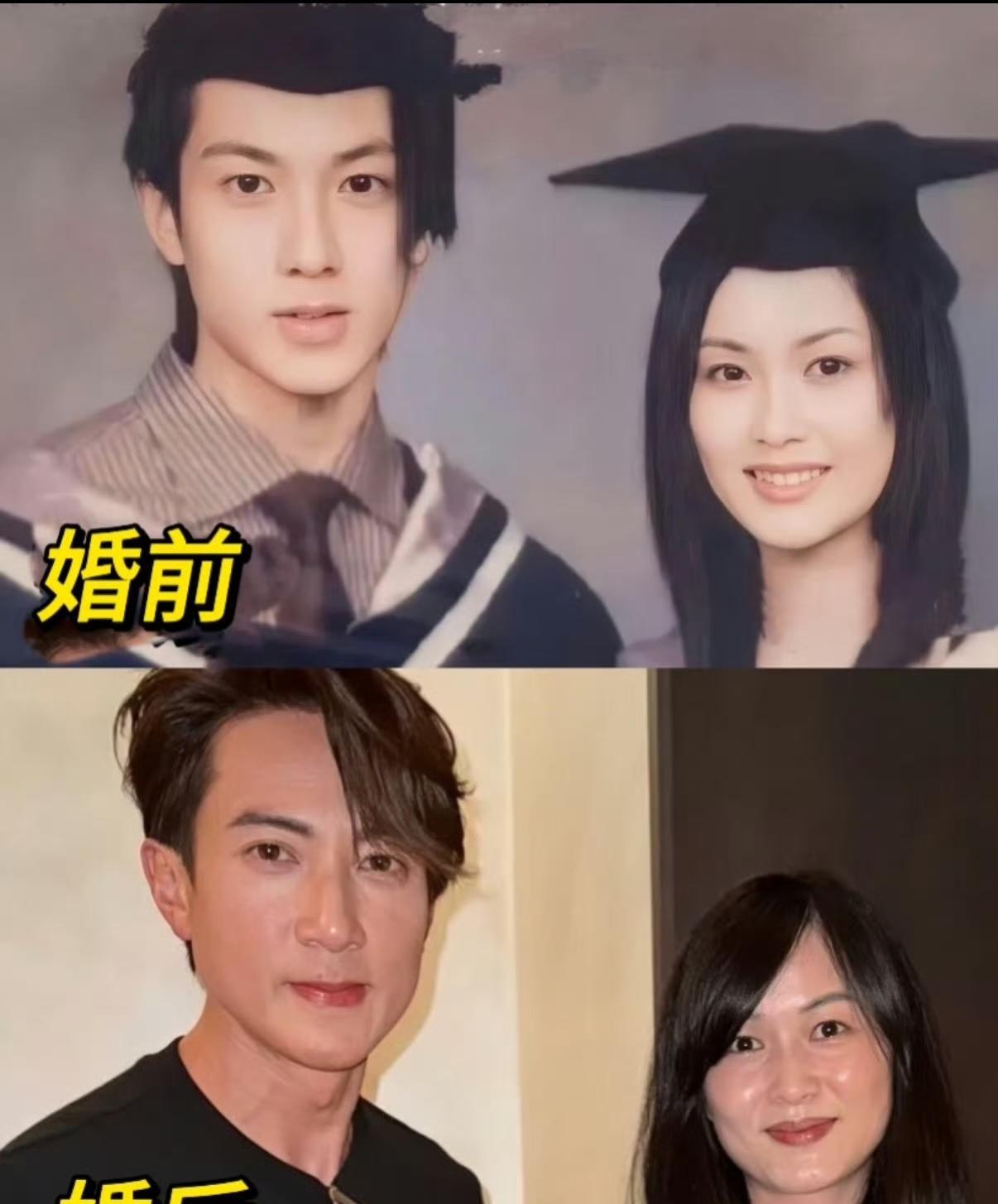 直观感受到岁月的无情，吴尊和她老婆从校园到如今，相守二十年，如今两人也从青春少年