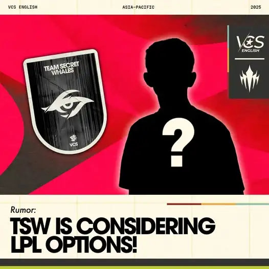 越媒爆料S15参赛队伍TSW正在考虑接触LPL选手！TSW作为今年唯一一支打进世