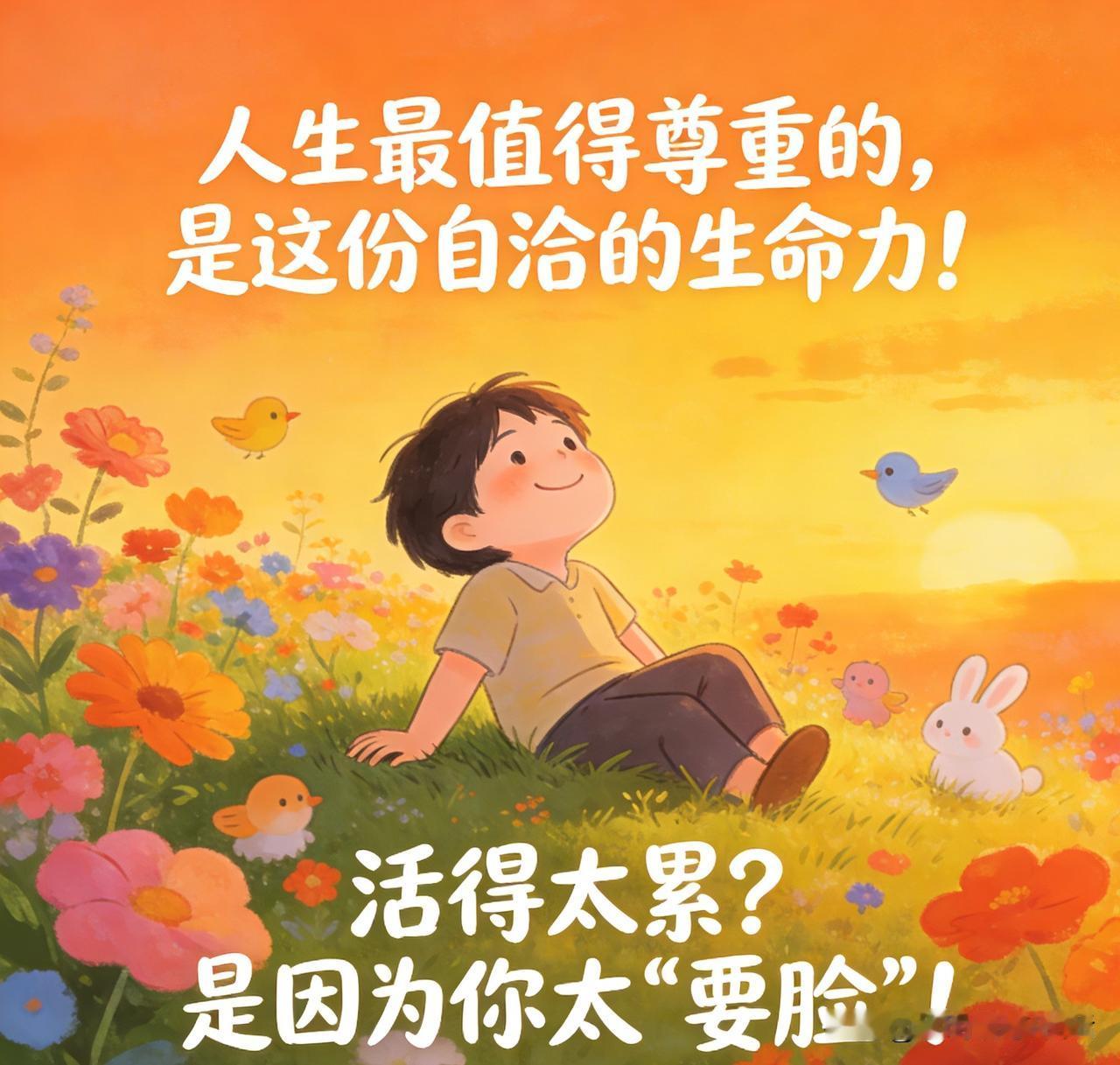 活得太累？是因为你太“要脸”！人生最值得尊重的，是这份自洽的生命力！