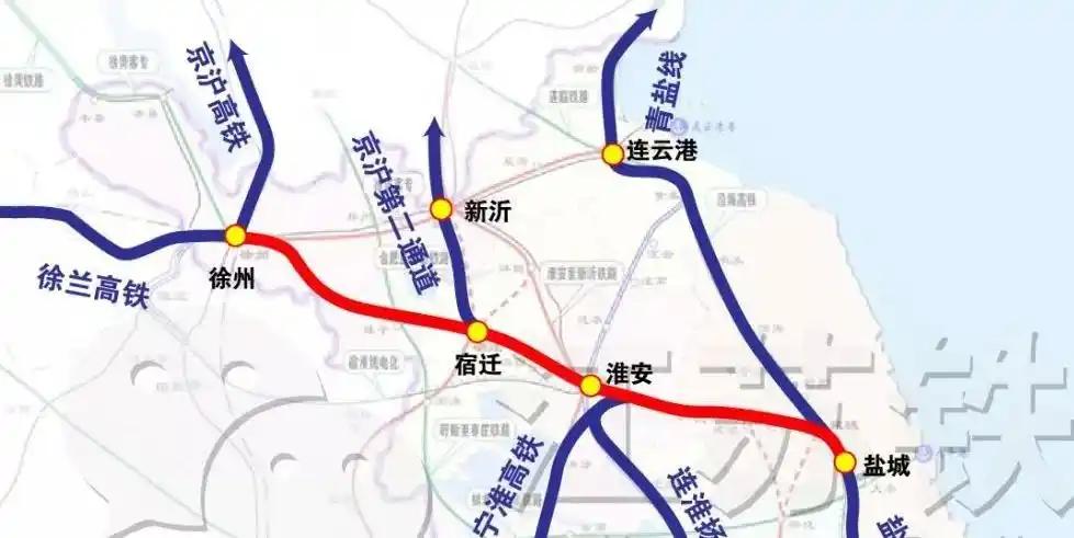 徐盐高铁是2019年开通运营的连接徐州和盐城的高速铁路。一、核心设计技术标准