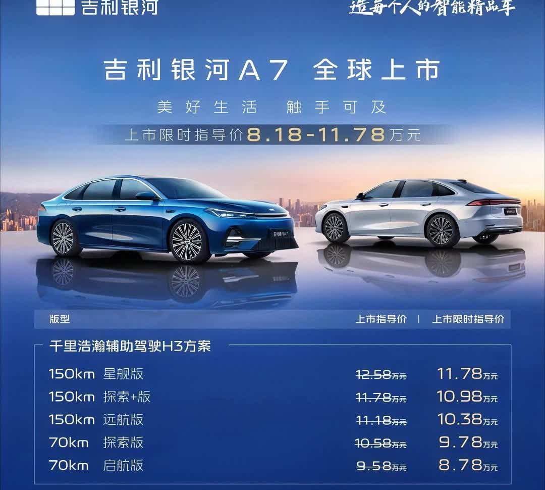 吉利现在太猛了，可以说是就是对着比亚迪打，甚至可以讲是走比亚迪的路，让比亚迪无路