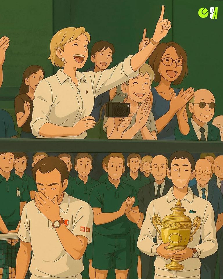 这一组吉里吉气的AI海报，都是网球场上的“名”场面啊[笑着哭]🎾​​​