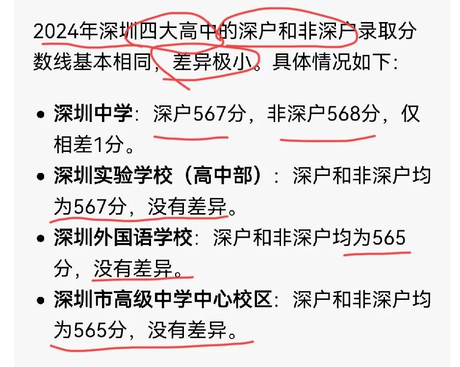 先说中考和高考阶段吧，对于学习好的学生来说，你是深户或非深户完全没有差别！四大