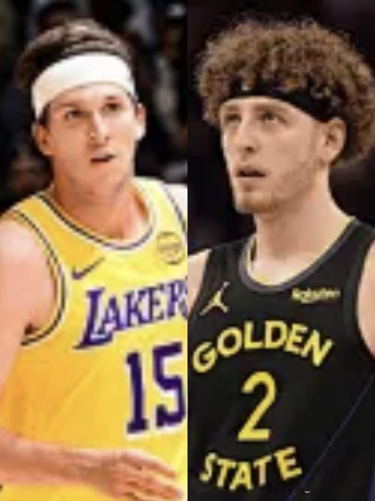 对比勇士波杰姆斯基和湖人里夫斯，差距怎么那么大啊！波杰姆斯基，白人后卫，身高