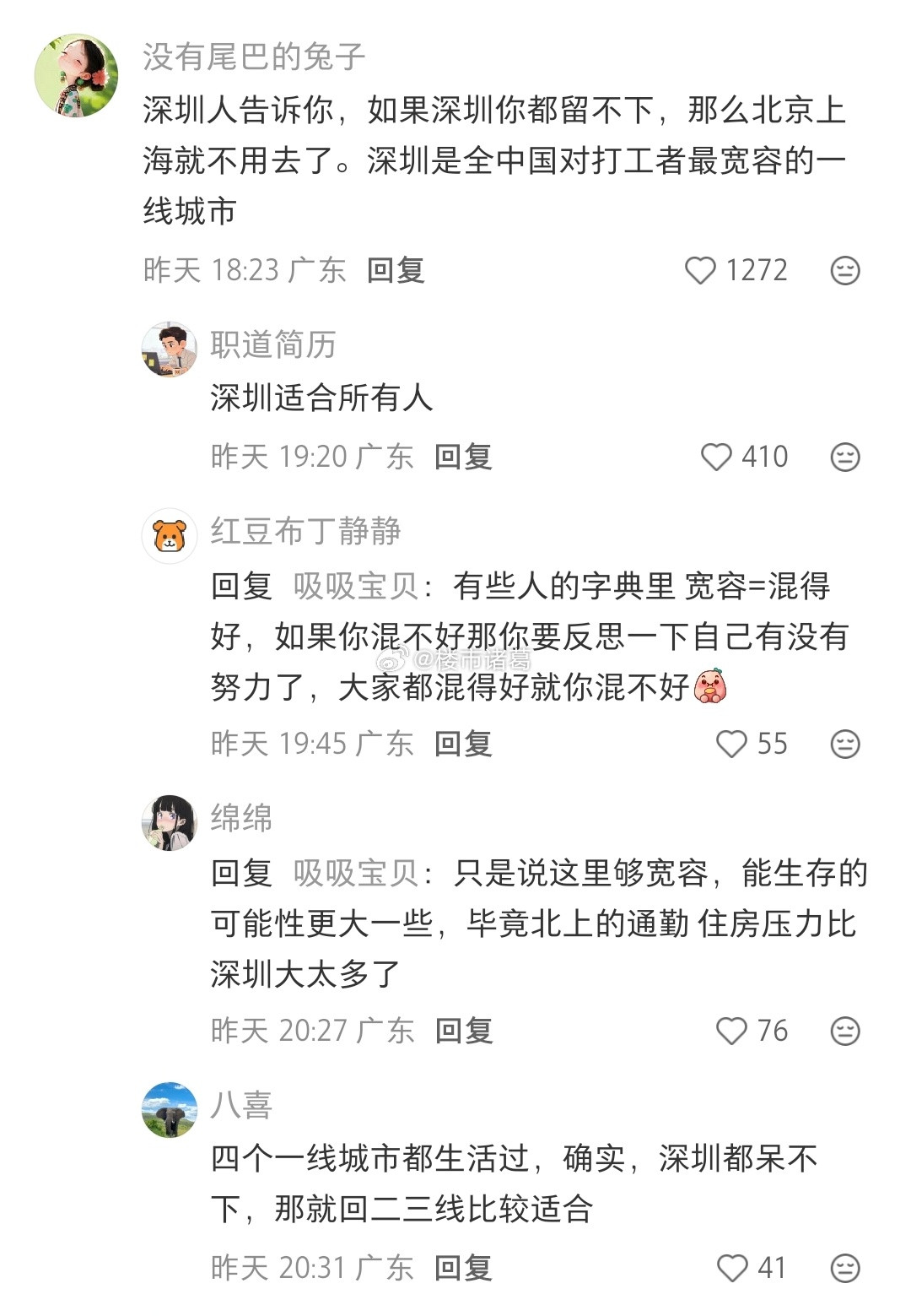 深圳是全国对普通人最友好的一线城市。