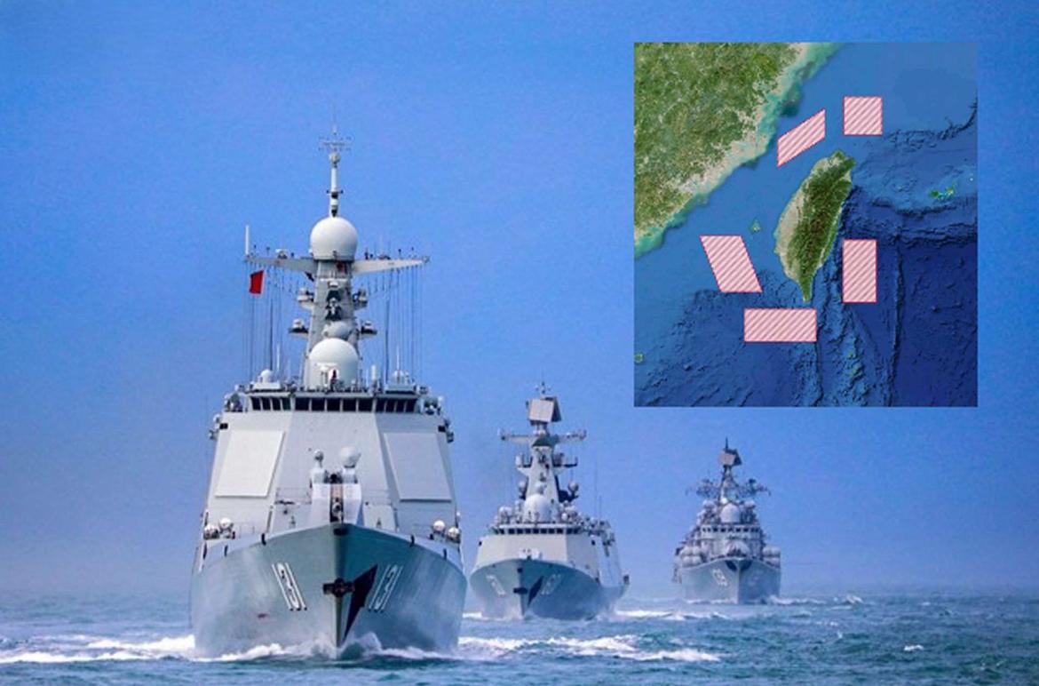 发现没有？拦截美国输台的军火，是这次军演的中的一个新内容。海警与解放军密切配合