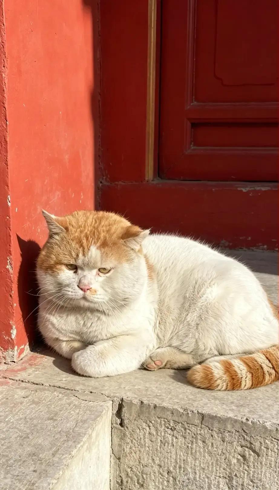 最让人破防的，偏偏是一只流浪小胖猫城郊草地上，它先火了一张照片而已灰扑扑的