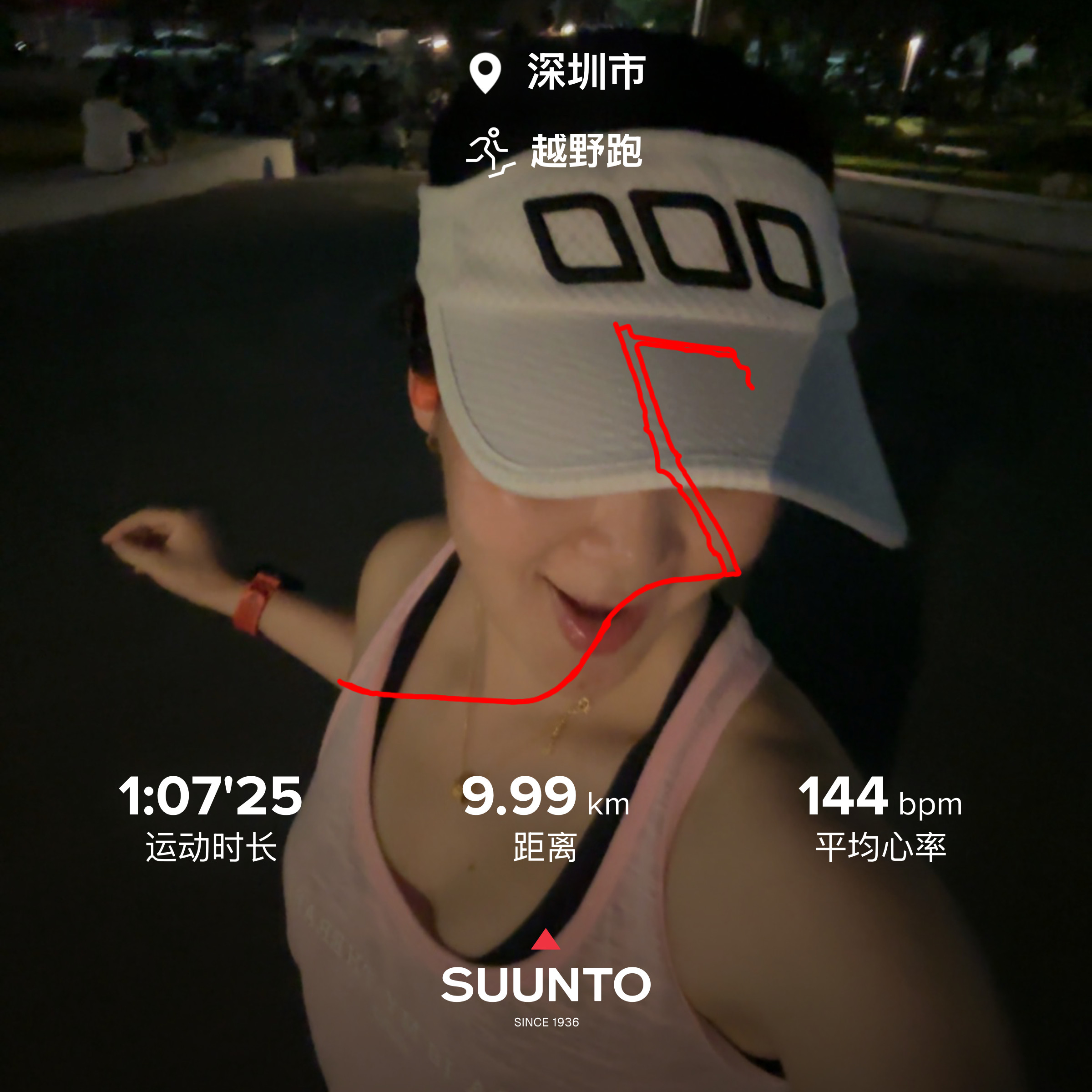冒个粉泡泡~💕跑步运动就是坚持跑步​​​