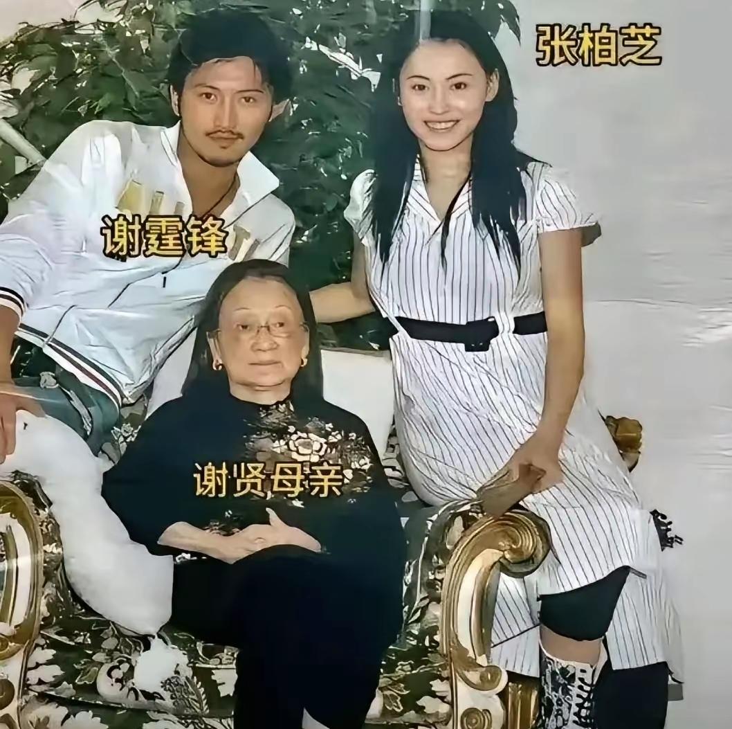 祖母慈祥，谢霆锋英俊帅气，张柏芝美艳灵动，二人郎才女貌，祖母一定非常喜欢这个孙媳