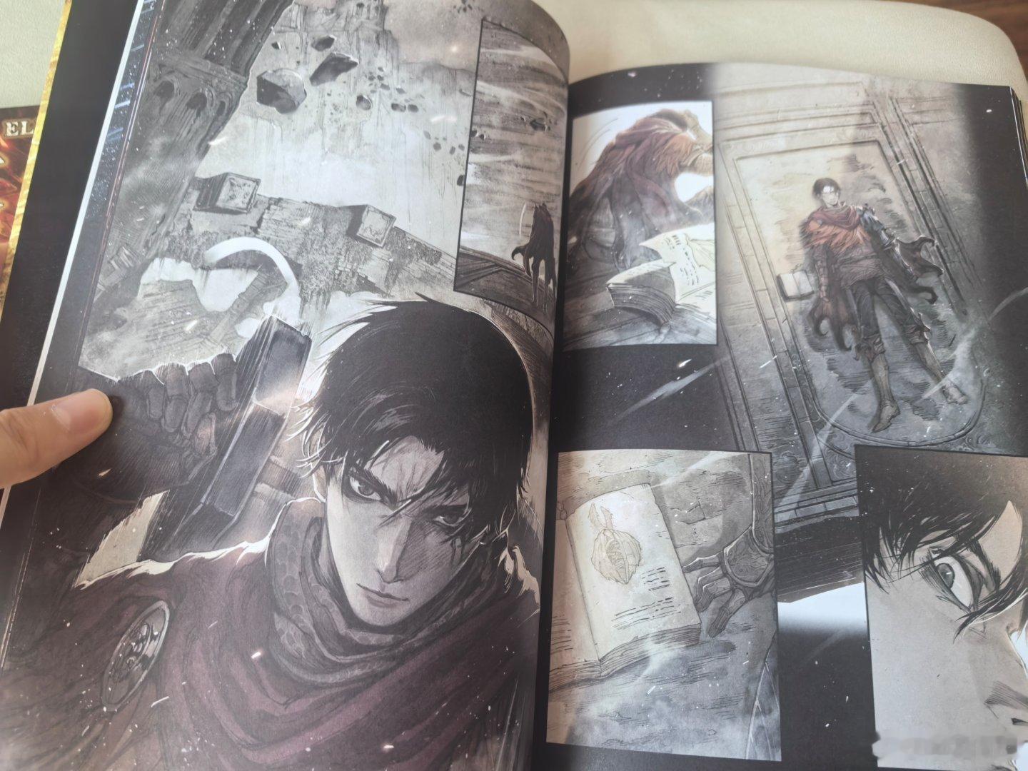 来自中国漫画家老师们画的艾尔登法环官方漫画，美术基本功特别扎实，画风很帅气。虽然