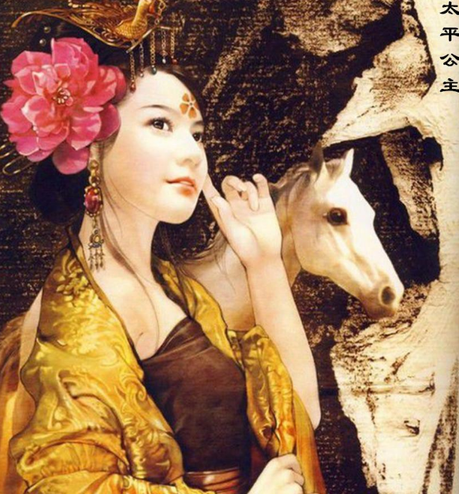 713年，太平公主被李隆基赐死。临刑前，她那曾经高傲的眼神中此刻满是绝望与不甘