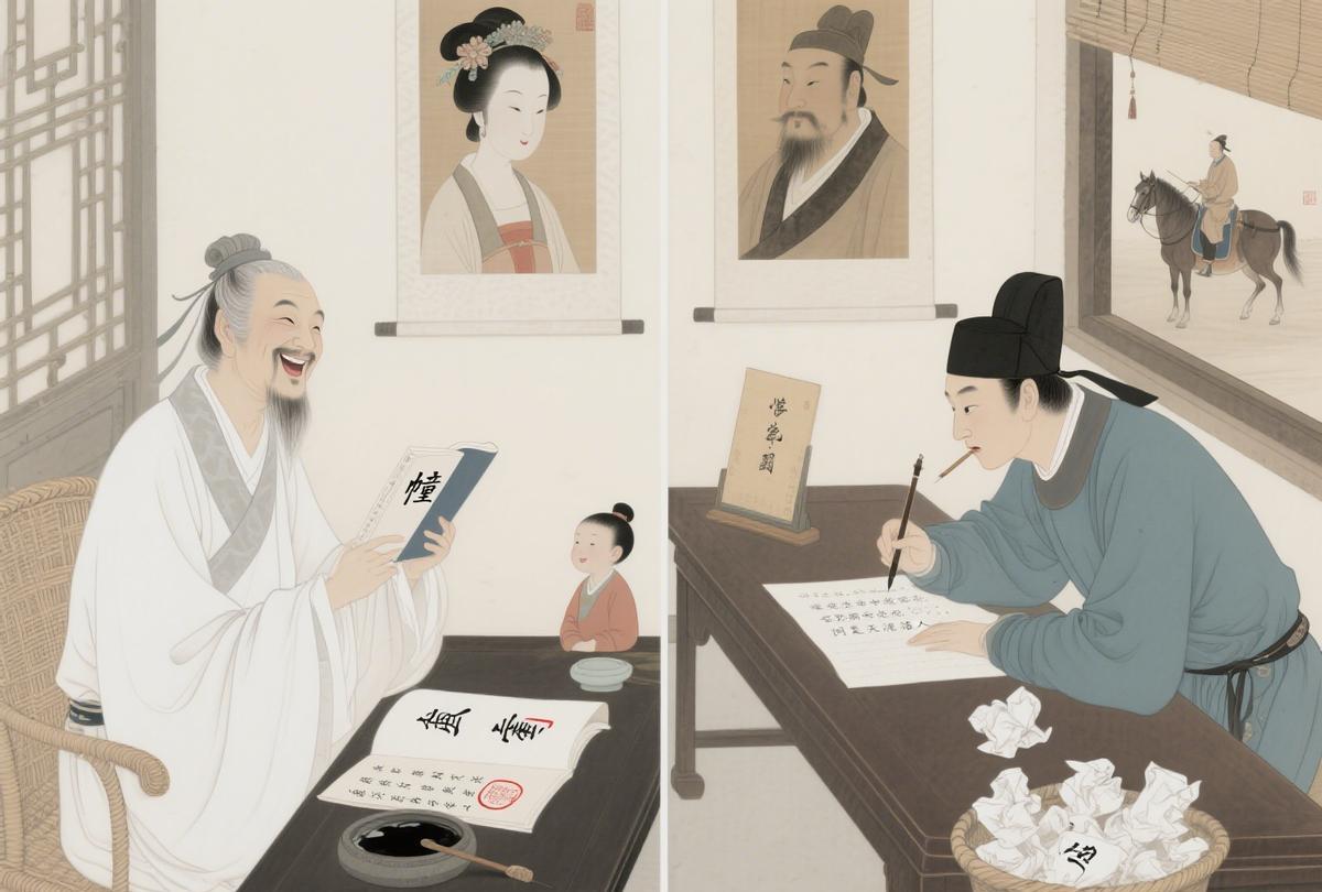 白居易元稹“异地恋”般友情：诗中错字引调侃，千里传情显默契中唐时期，白居易