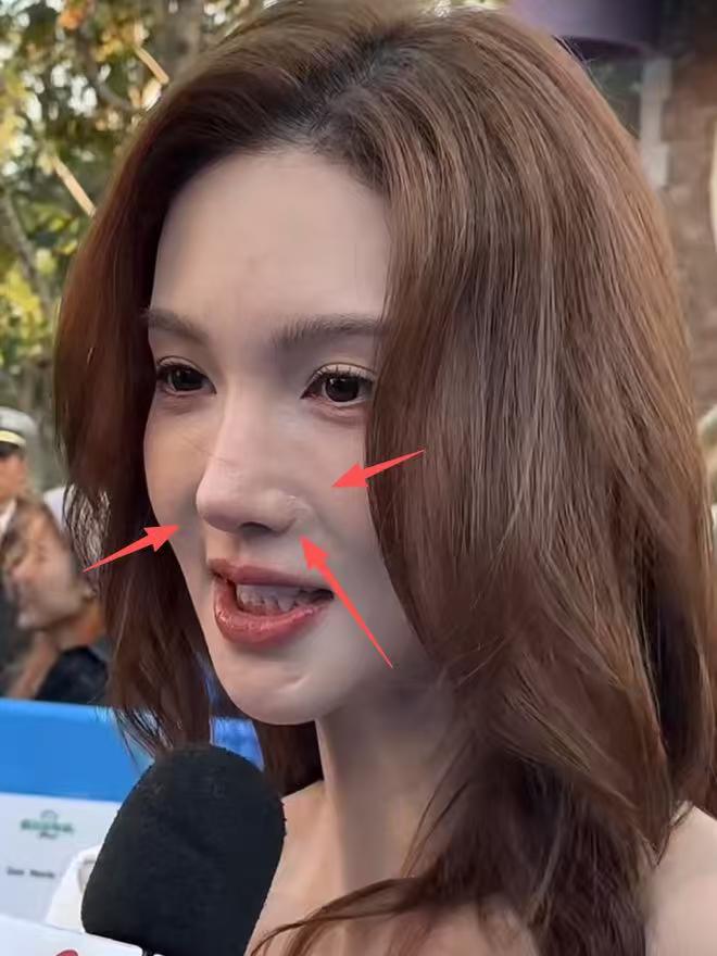 金晨最近去上海给《疯狂动物城2》做宣传，结果一段高清怼脸采访直接被网友扒疯了！鼻