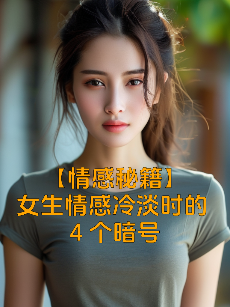 【情感秘籍】女生情感冷淡时的4个暗号