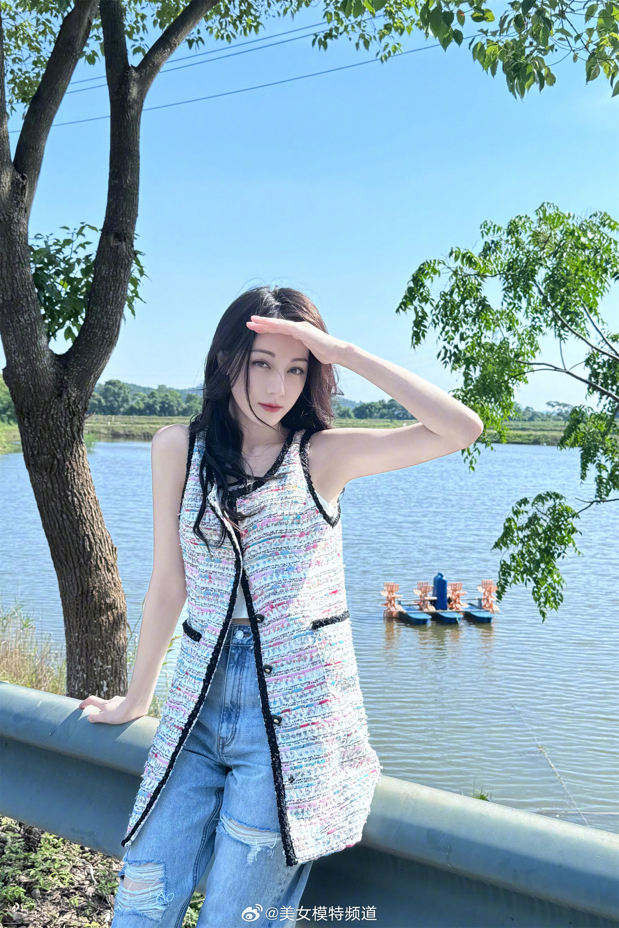 迪丽热巴夏日私服甜美上线​​​