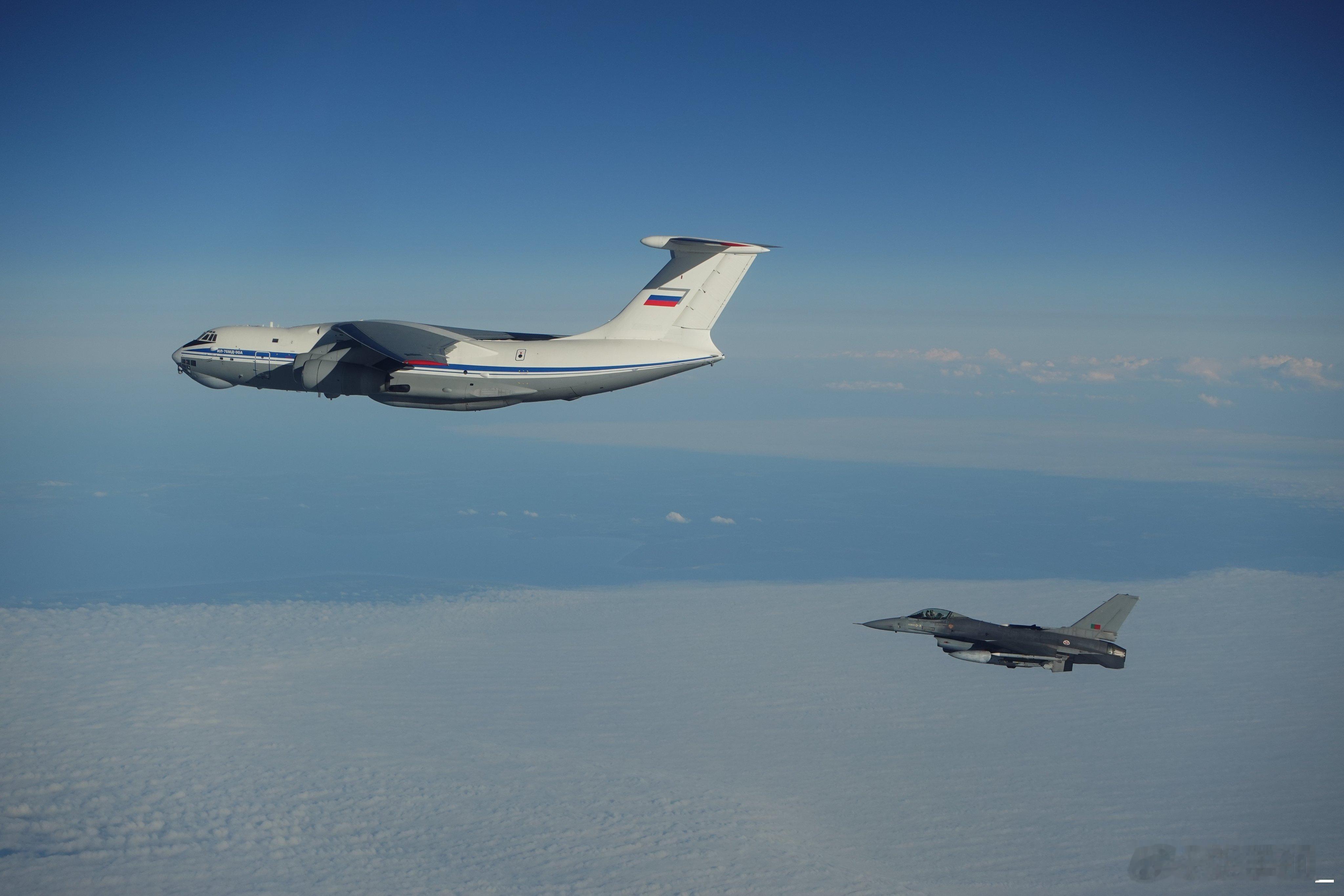 葡萄牙空军F-16战斗机近日在波罗的海空域伴飞俄机欧洲军情