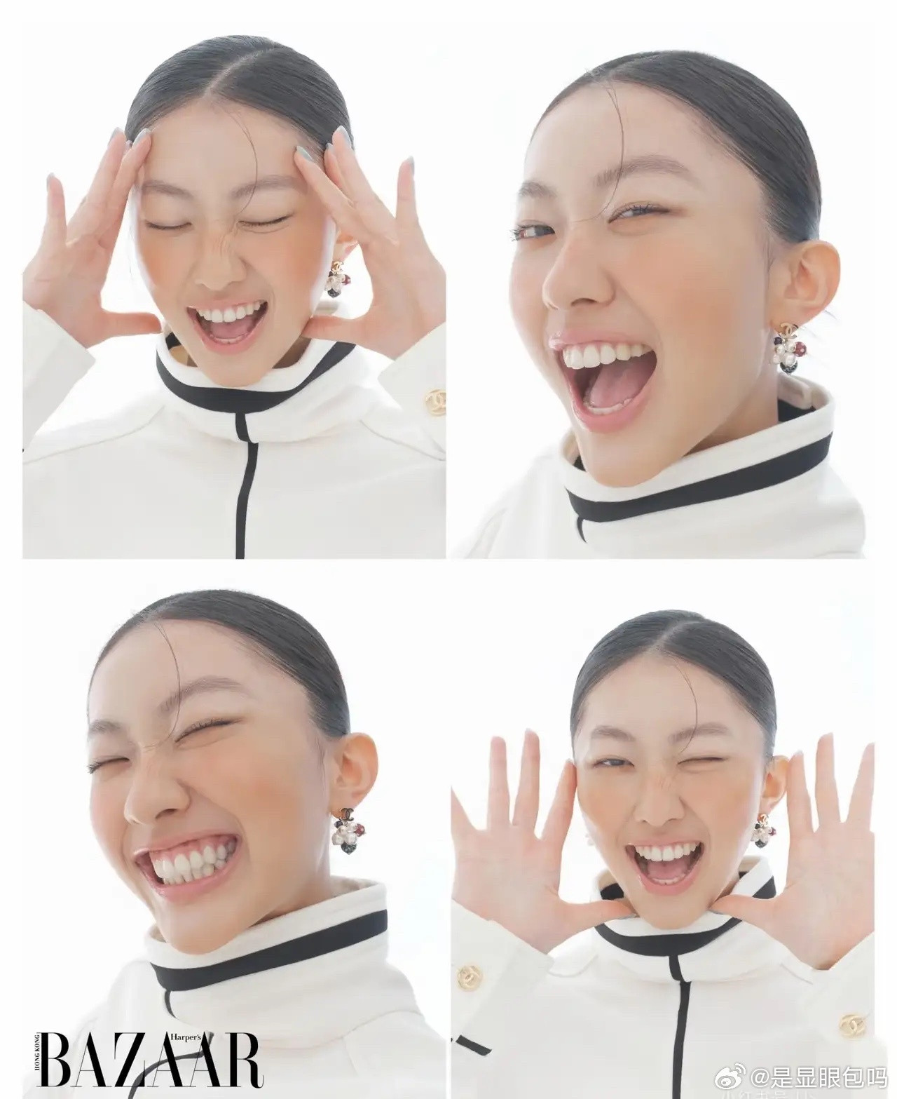 陈奕迅女儿最新时尚大片，这个小姑娘的时尚表现力不错！陈康堤现在也算是成功出道的歌