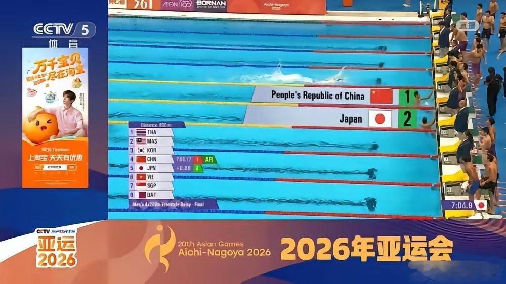 1. 徐海博：1分46秒272. 费立纬：1分46秒743. 潘展乐：1分44秒244. 张展硕：1