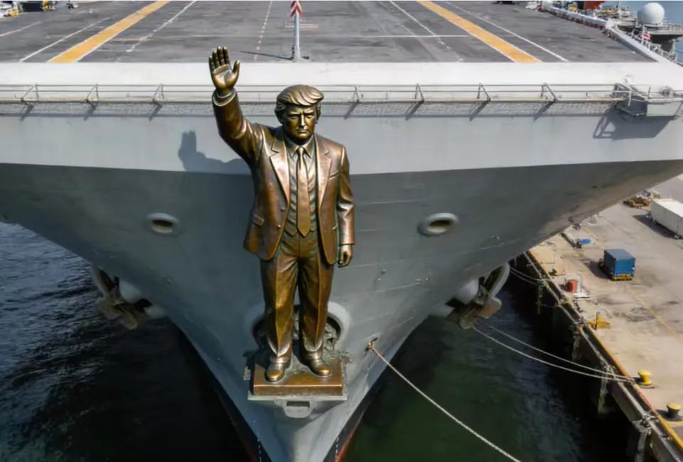 美国下一级的航空母舰，特朗普号。