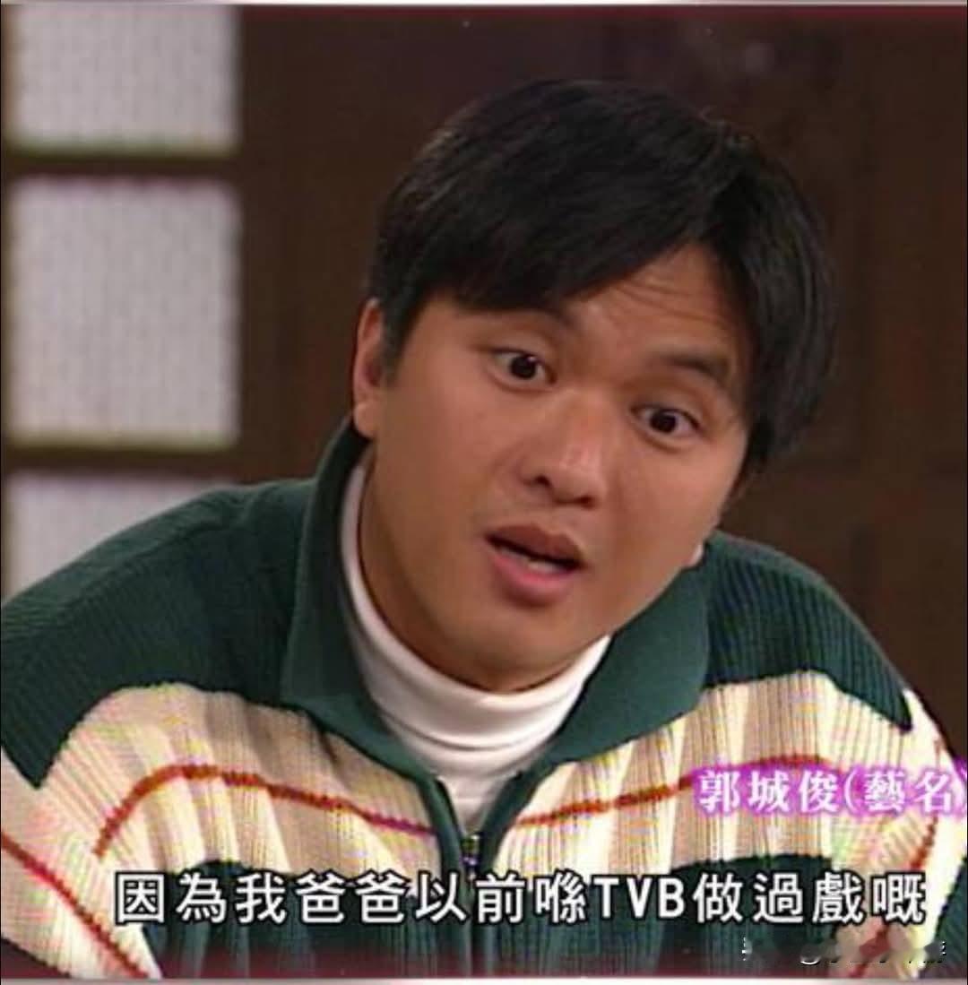 90年代香港TVB艺人：郭城俊郭城俊，他的背景资料我自己也不太清楚，只知道
