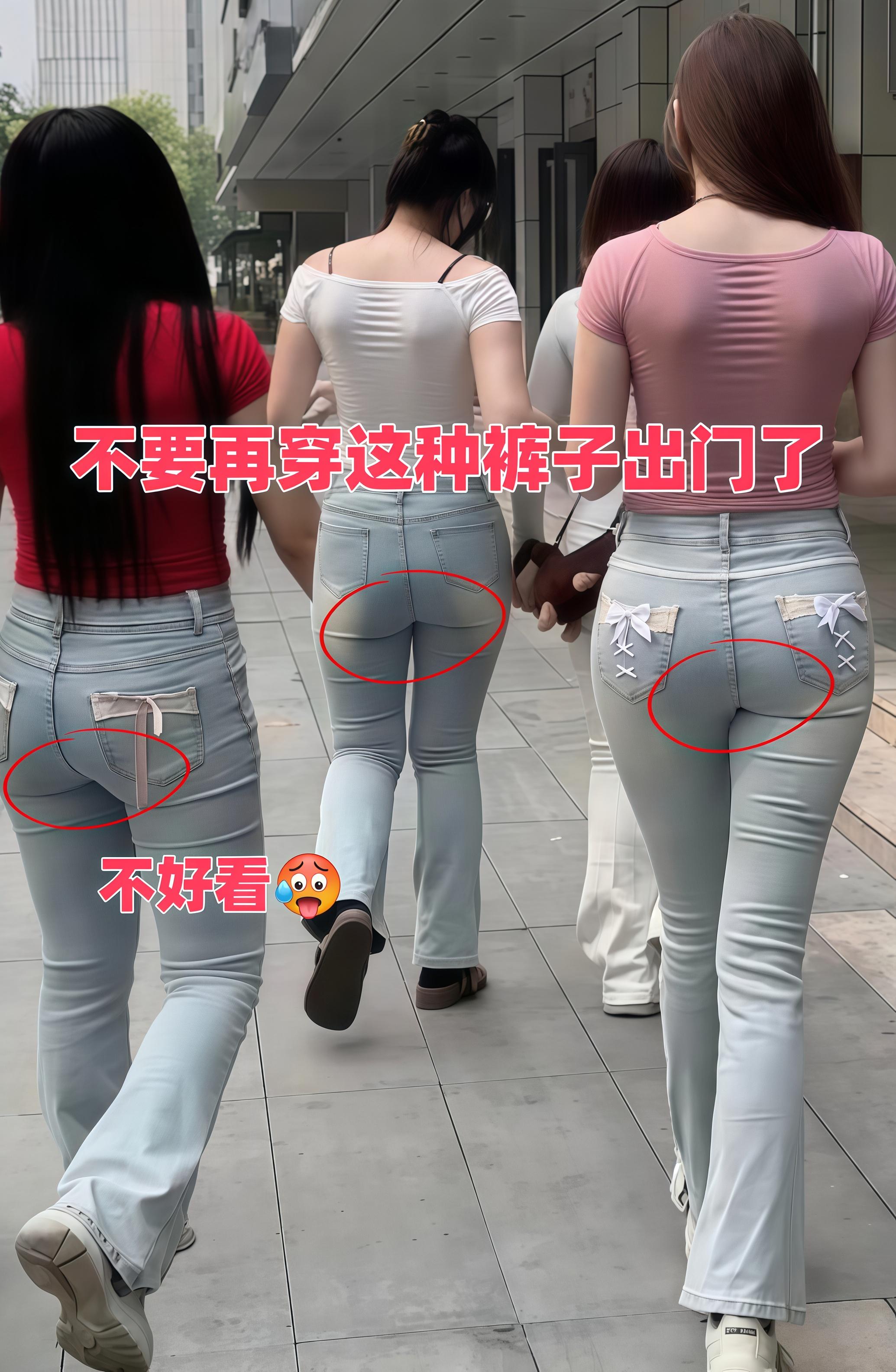 姐妹们，白色蕾丝拼接破洞裤一出场就惊艳了！阔腿直筒裤型遮肚子遮胯宽，让...