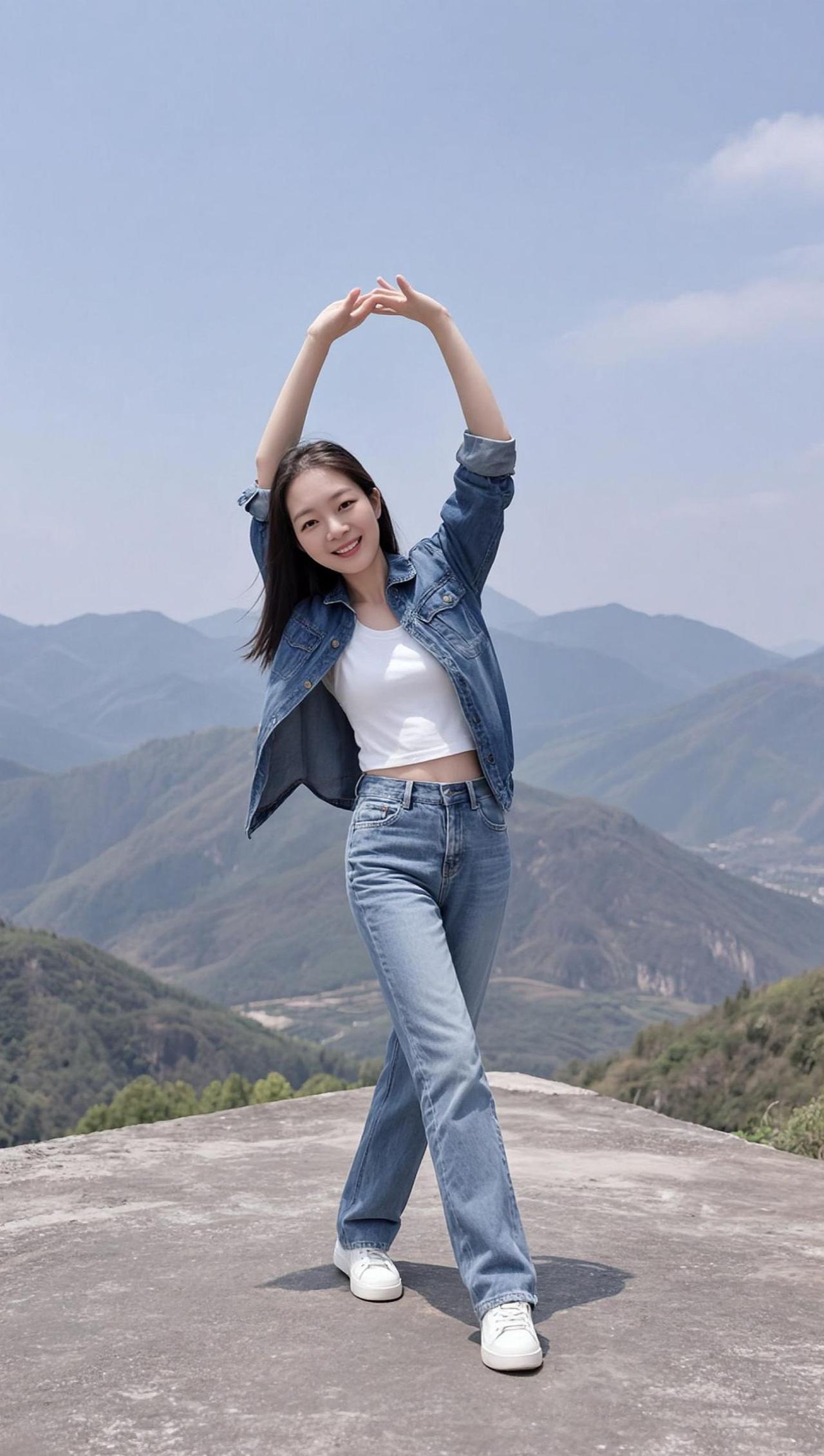 AI山野生活照美女穿搭日常分享上热门