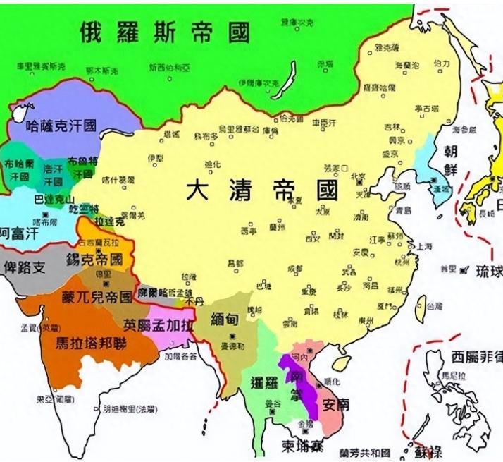 巅峰时期的大清究竟强不强？有着18个藩属国的大清，为何后来身边的小国全走光了？