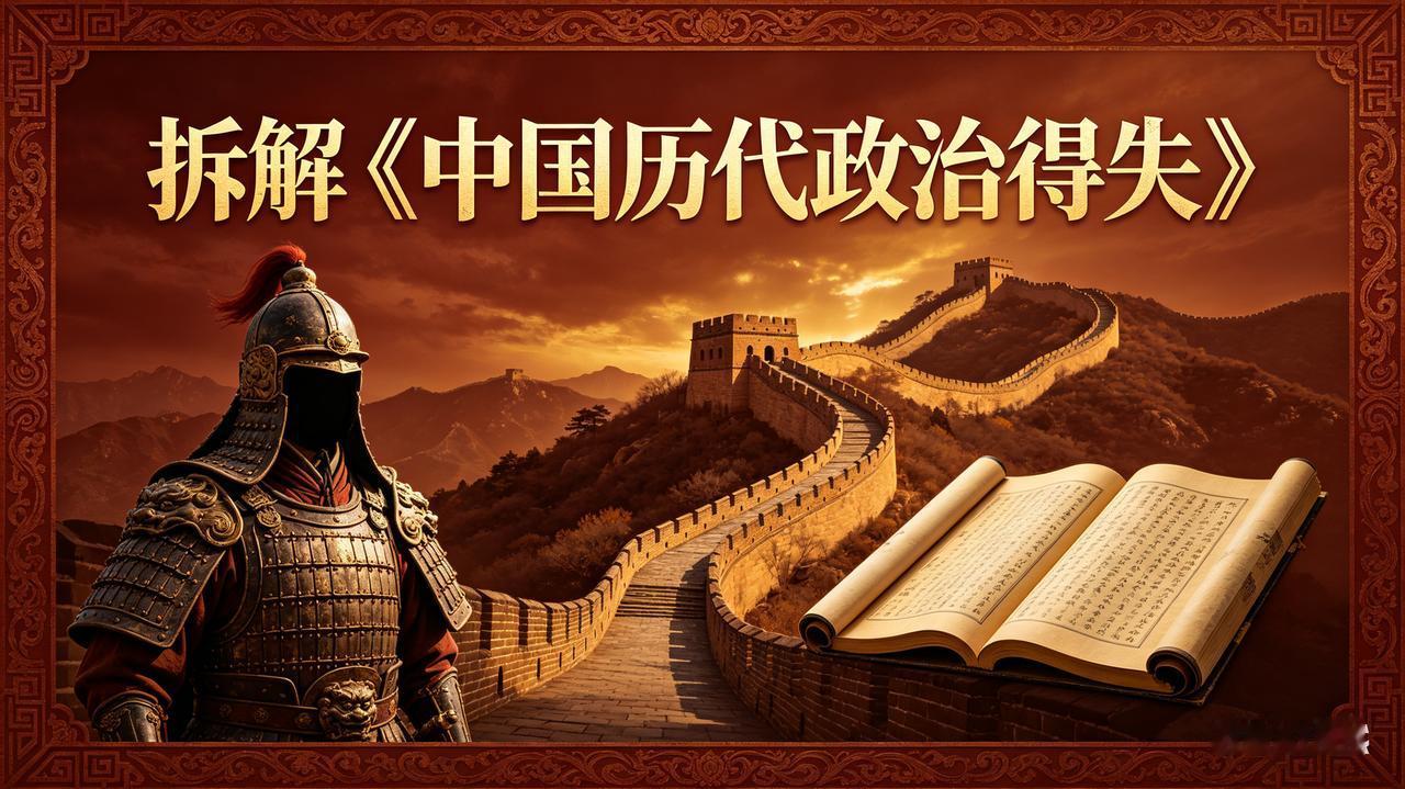 拆解《中国历代政治得失》：是醒世箴言，还是抹黑国人的片面之词？提起钱穆先生