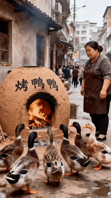 这才是真正的烤鸭！如今开店没点真本事可不行，瞧瞧这家烤鸭店，绝不用死鸭子充数。