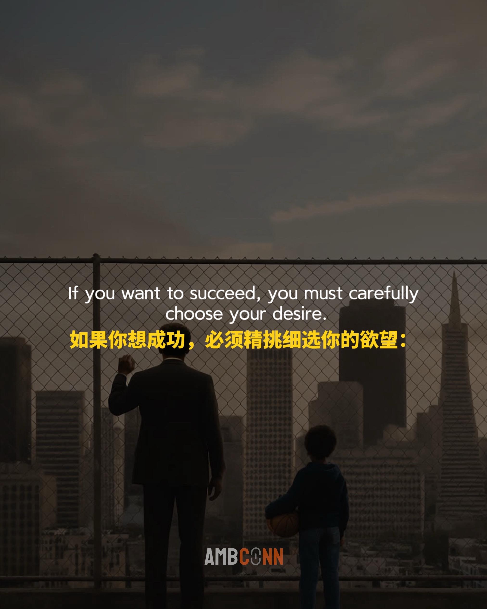 如果你想成功，必须精挑细选你的欲望。先追求物质成功，再寻求精神自由，是...