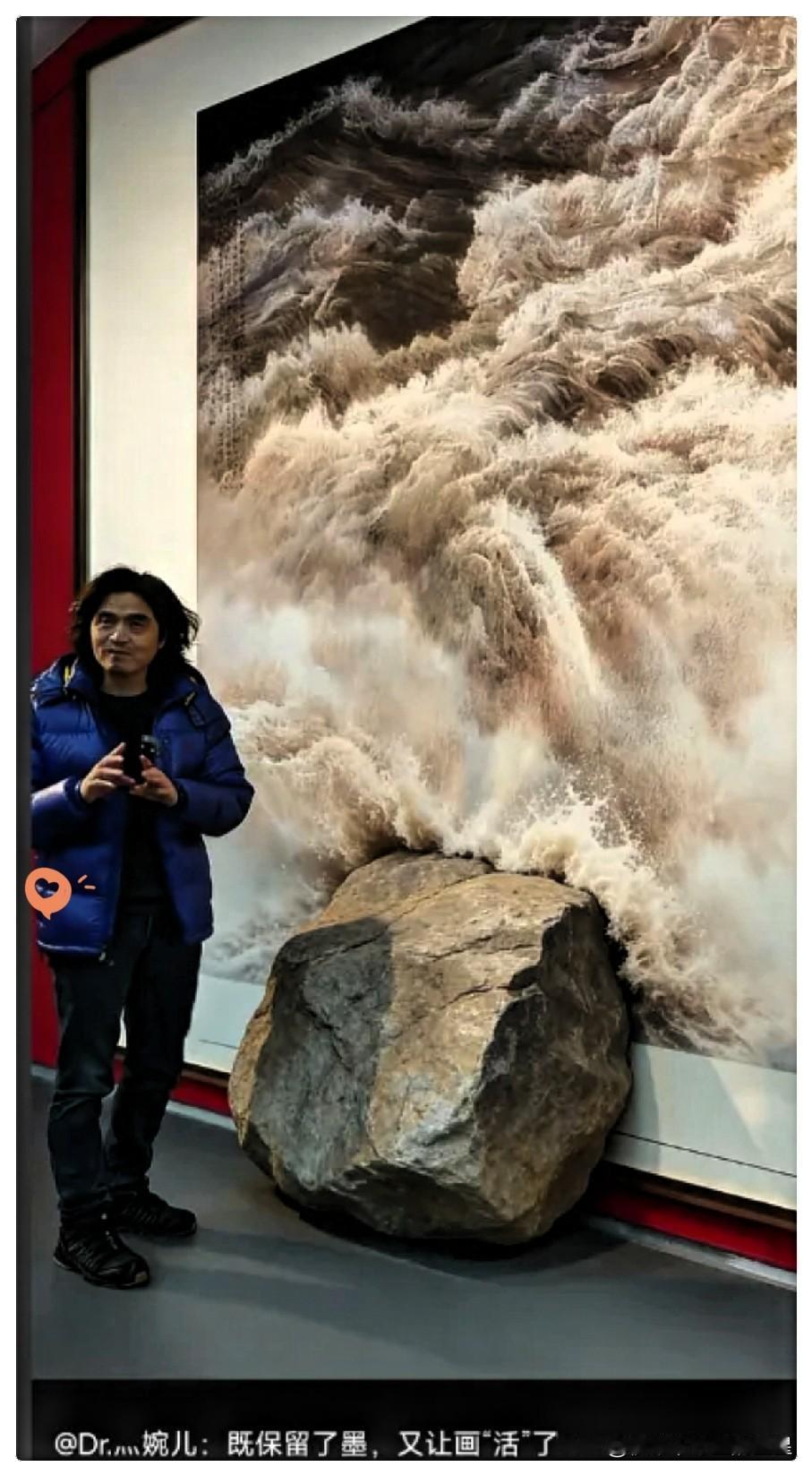 近日，著名黄河画家徐惠君，一幅价值380万元的画作，因为落款时候的失误，导致脚手