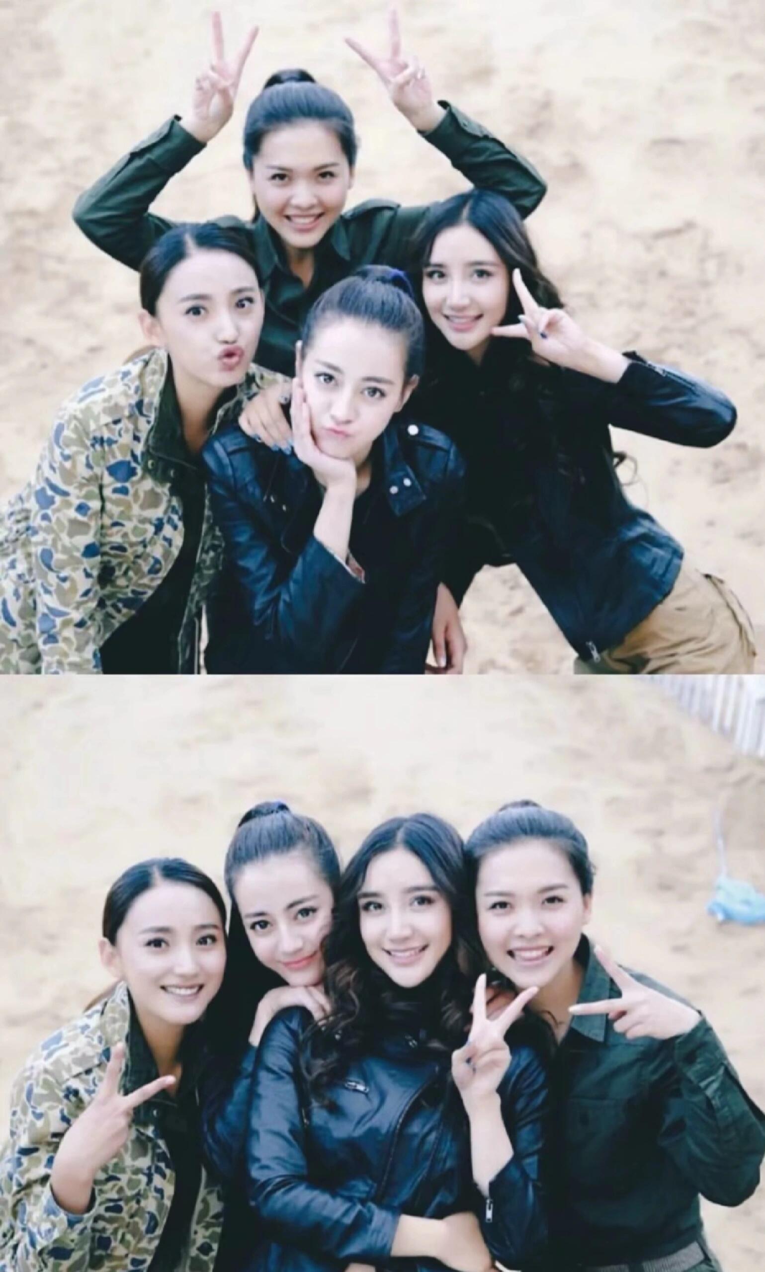 那些年的迪丽热巴合照，照片越来越模糊回忆越来越清晰.