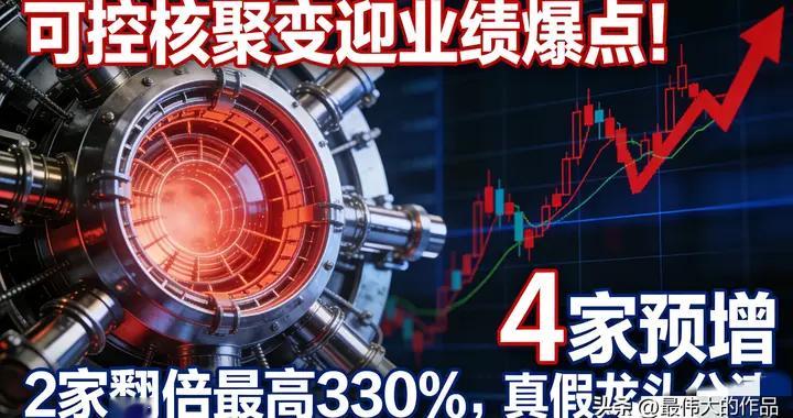 可控核聚变业绩爆发！4家预增2家翻倍最高330% 核聚变龙头真伪辨析