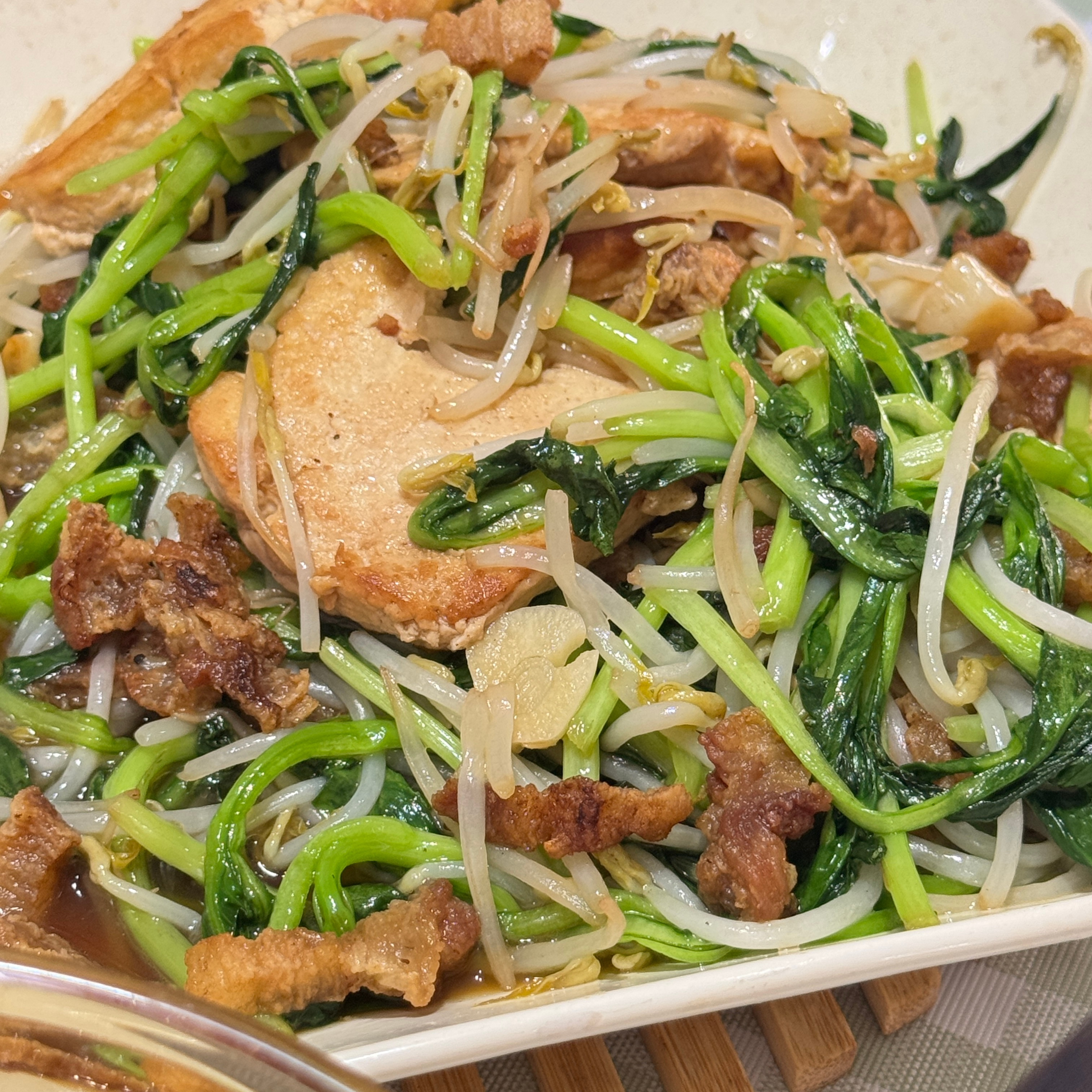 虽然乱炒但还蛮好吃的hhhhh（我妈做的